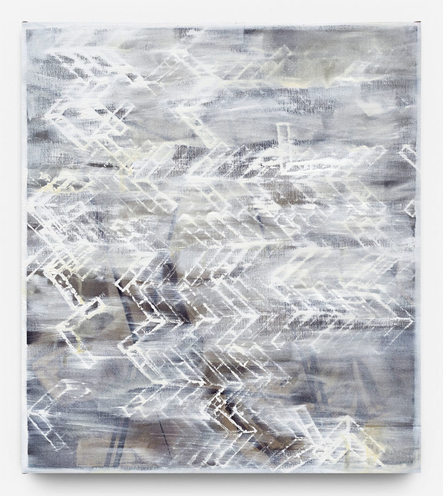 Movimento (Spicatum), 2018, oil on canvas, cm 94x83