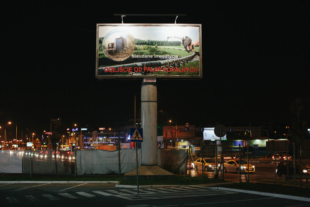 Oliver Ressler, “Failed Investments”, billboard, 2015 (Installation view: 7th Grolsch ArtBoom Festival, Krakow, 2015; photo: Michał Ramus)
